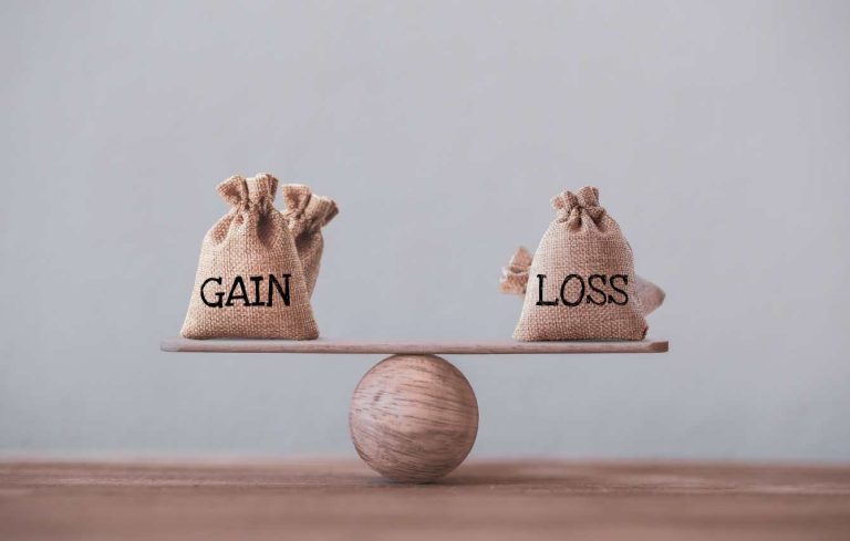 Gains or Loss on a scale KSW Capital gains