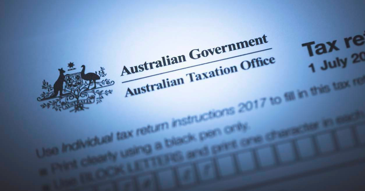 A blank Individual Tax Return (ITR) form issued by the Australian Taxation Office (ATO) ready to be filled out by a tax accountant.